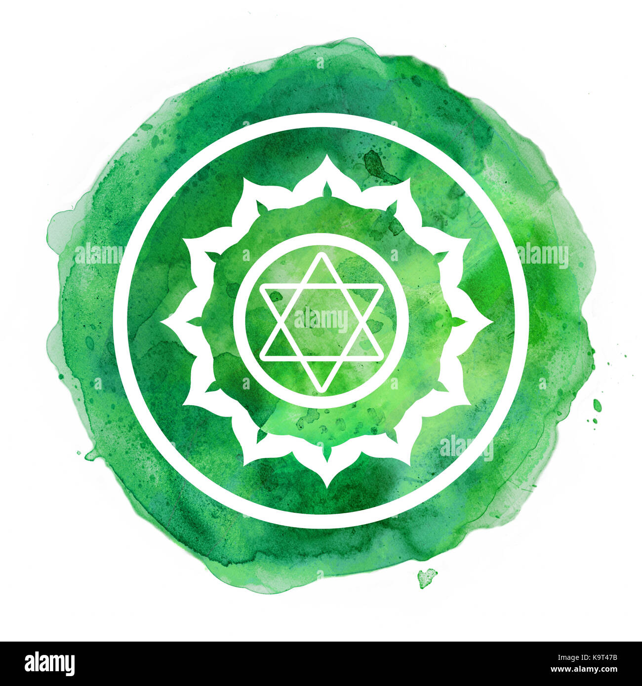 Chakra-symbol Stockfoto