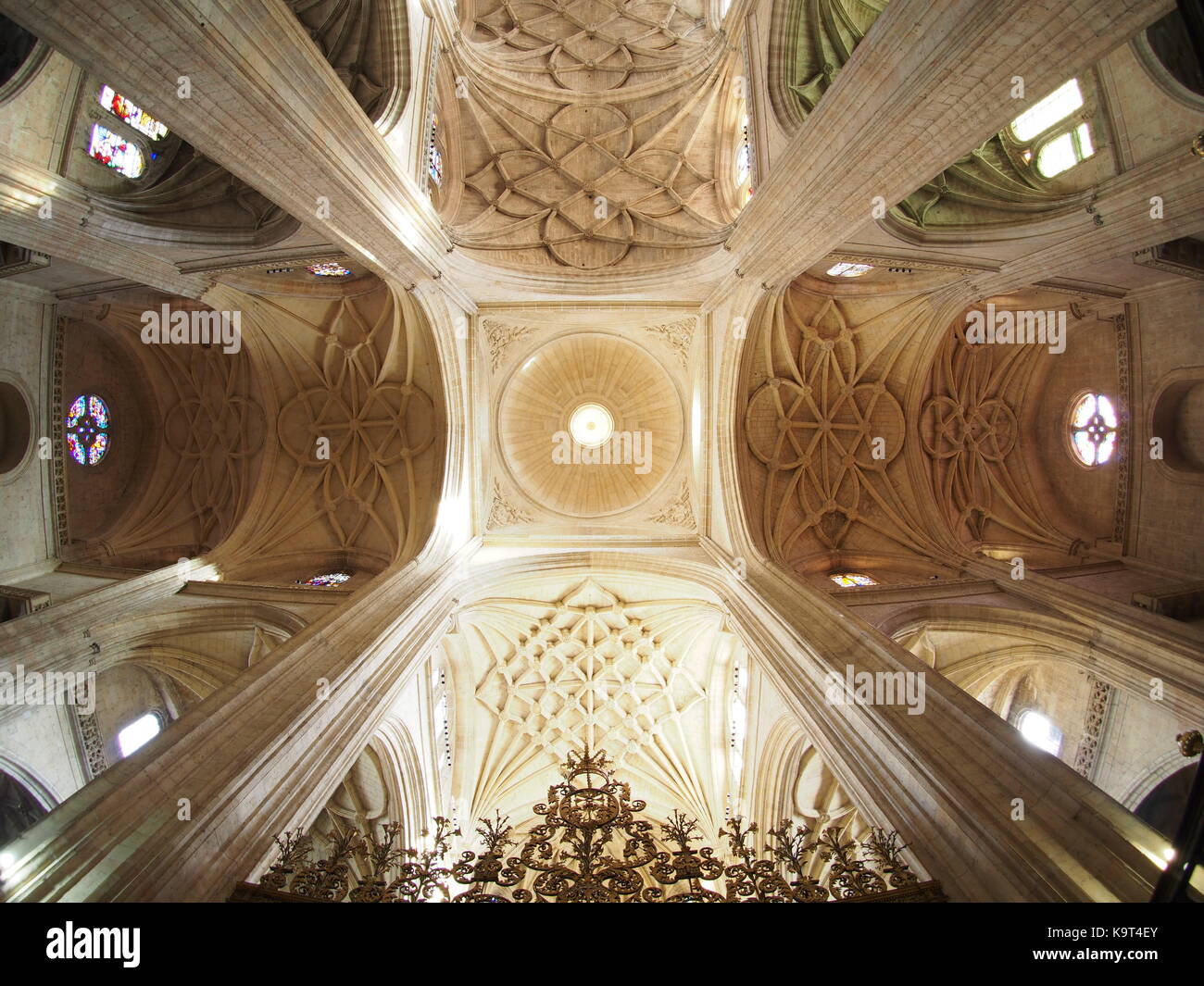 Die segovias Kathedrale Decke Stockfoto