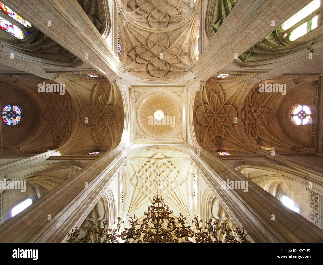 Die segovias Kathedrale Decke Stockfoto