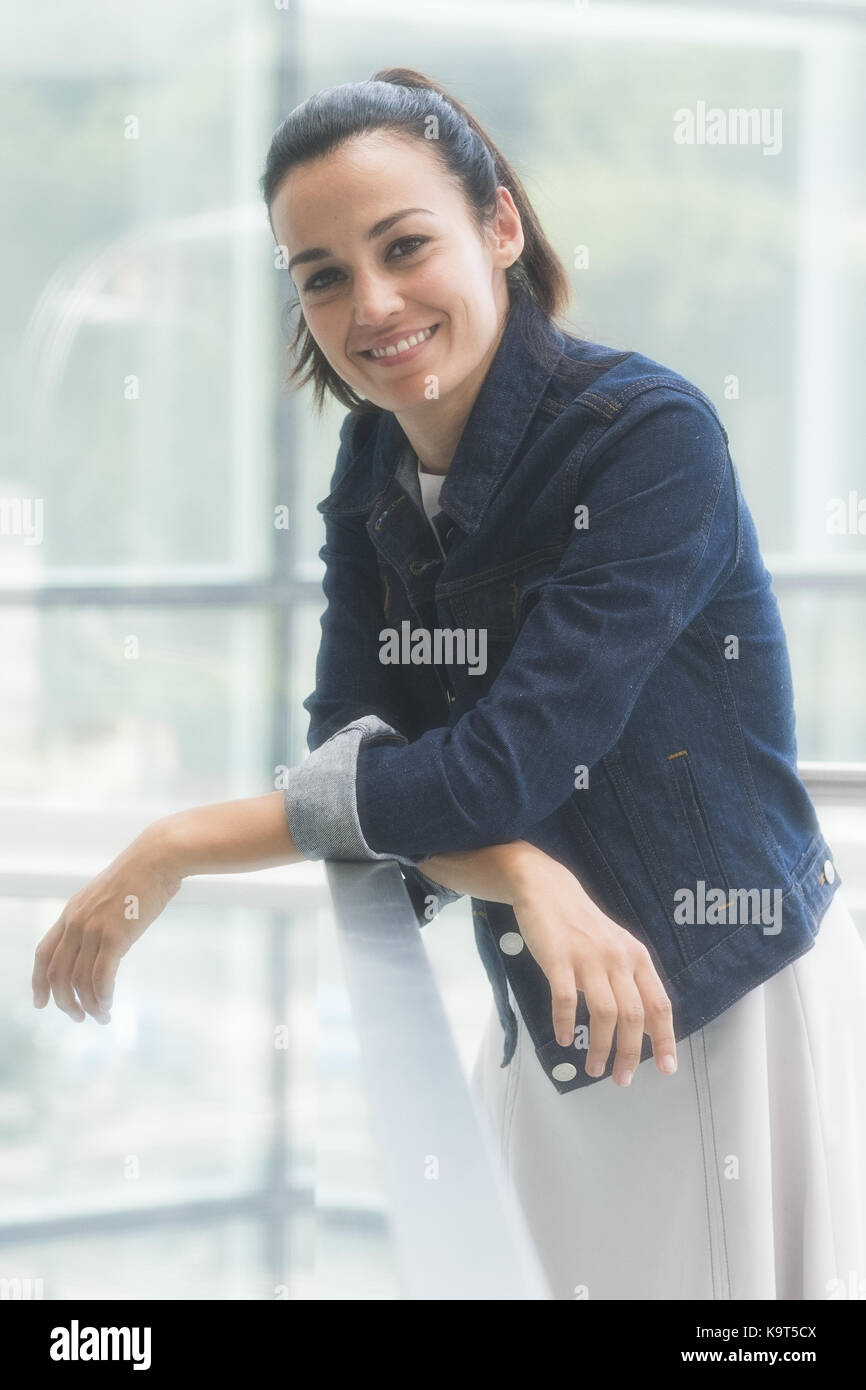 Die Schauspielerin Sara Rivero während der Sitzung der Fotos in den Theatern des Kanals von Madrid. August 24, 2017 Mit: Sara Rivero Wo: Madrid, Spanien Wann: 24 Aug 2017 Quelle: Oscar Gonzalez/WENN.com Stockfoto