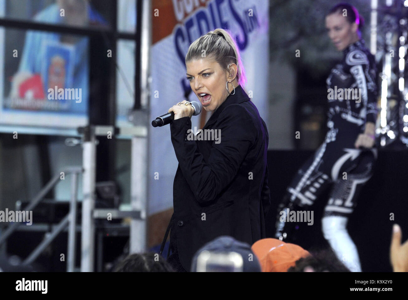 Fergie live auf der Bühne während der "NBC Today Show Citi Konzertreihe "am Rockefeller Plaza am 22. September 2017 in New York City. | Verwendung weltweit Stockfoto