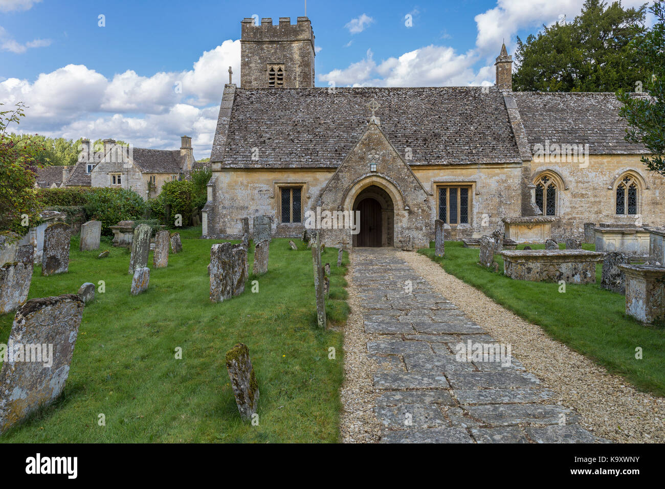 St Perter Kirche, Little Barrington, Gloucestershire Stockfoto