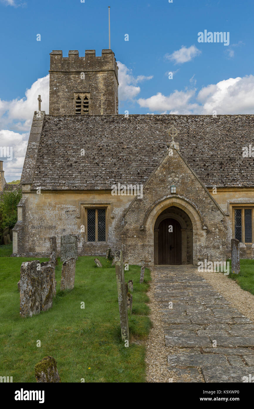 St Perter Kirche, Little Barrington, Gloucestershire Stockfoto