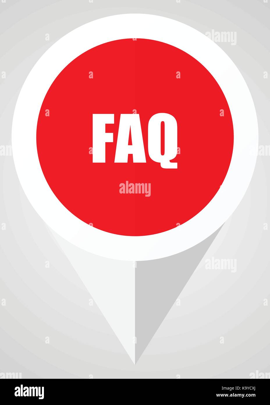 Faq Vektor icon. Weiß und Rot web Zeiger in eps 10 für Webdesign und smartphone Anwendungen. Stock Vektor Faq Vektor icon. Weiß und Rot web Zeiger in eps 10 für Webdesign und smartphone Anwendungen. Stock Vektor