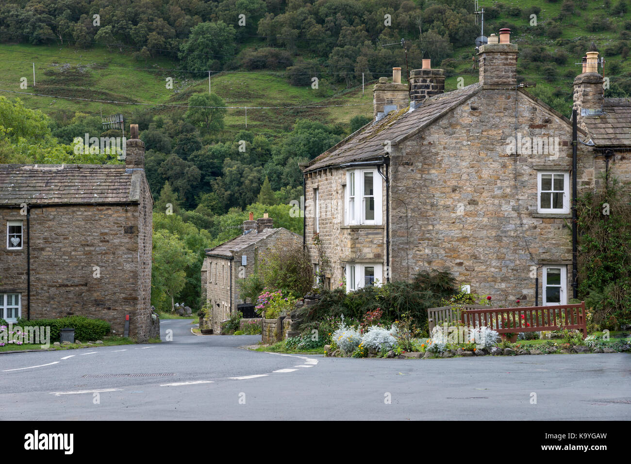 Das Dorf Gunnerside in Swaledale, Yorkshire Dales, England. Stockfoto