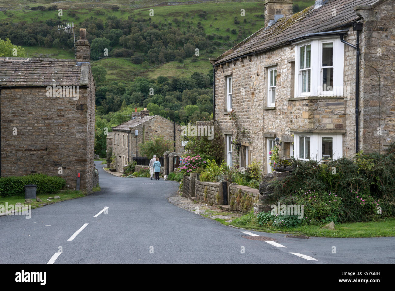 Das Dorf Gunnerside in Swaledale, Yorkshire Dales, England. Stockfoto