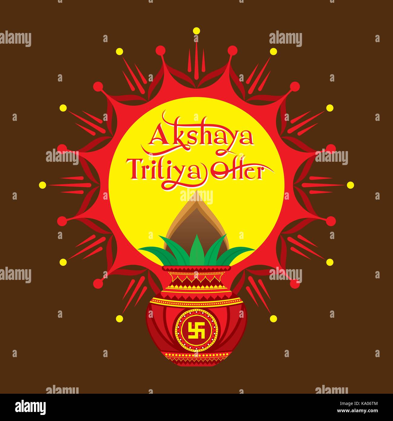 Kreative Vector Illustration von akshaya tritiya Festival bieten Vorlage Stock Vektor