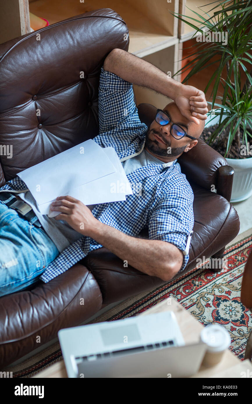 Pause für Schlafen Stockfoto