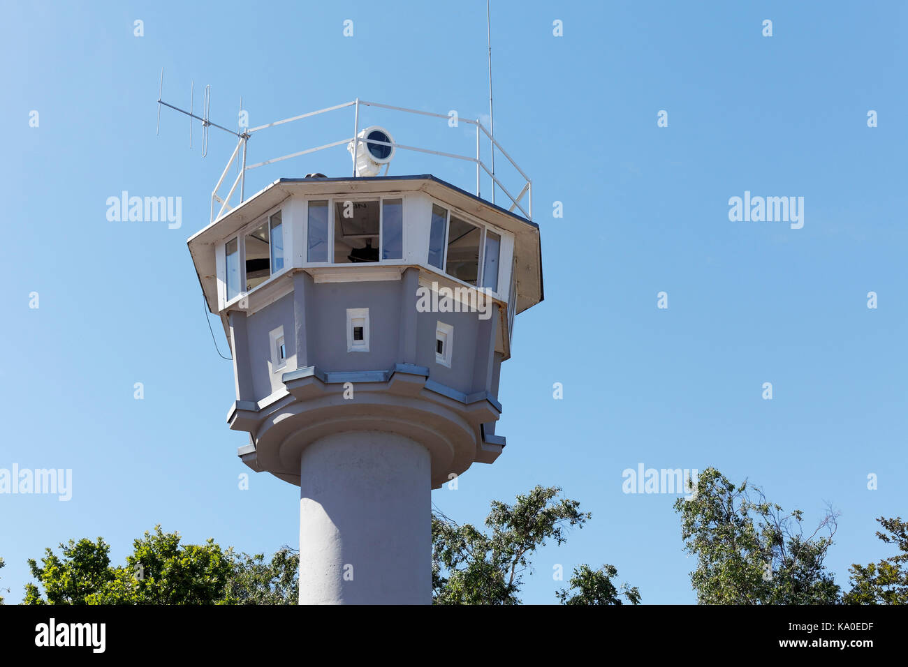 Ehemaliger Wachturm der DDR, Ostseegrenzturm, Ostseebad Kühlungsborn, Mecklenburg-Vorpommern, Deutschland Stockfoto