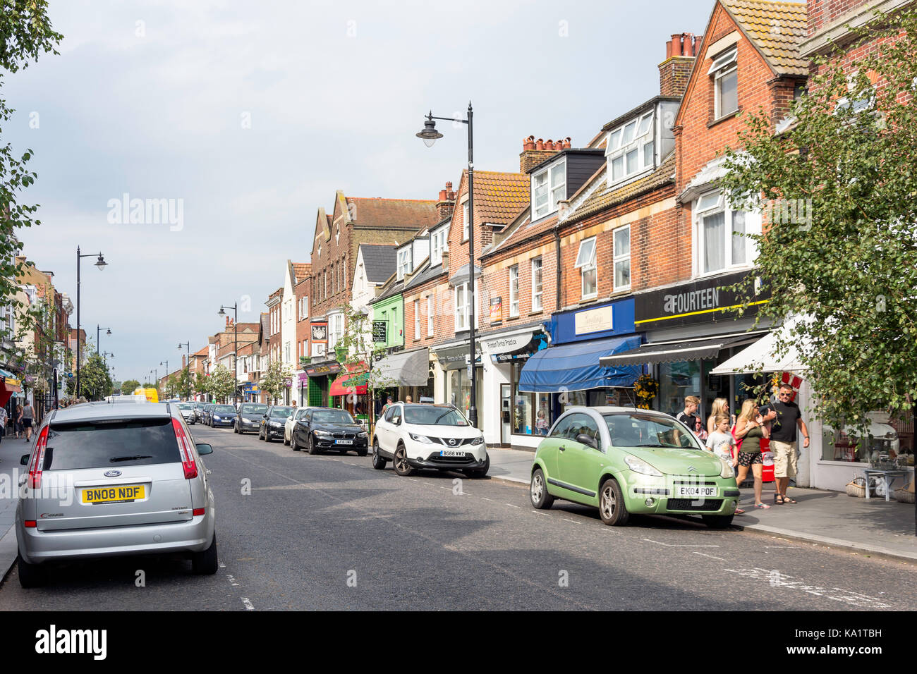 Connaught Avenue, Frinton-on-Sea, Essex, England, Vereinigtes Königreich Stockfoto