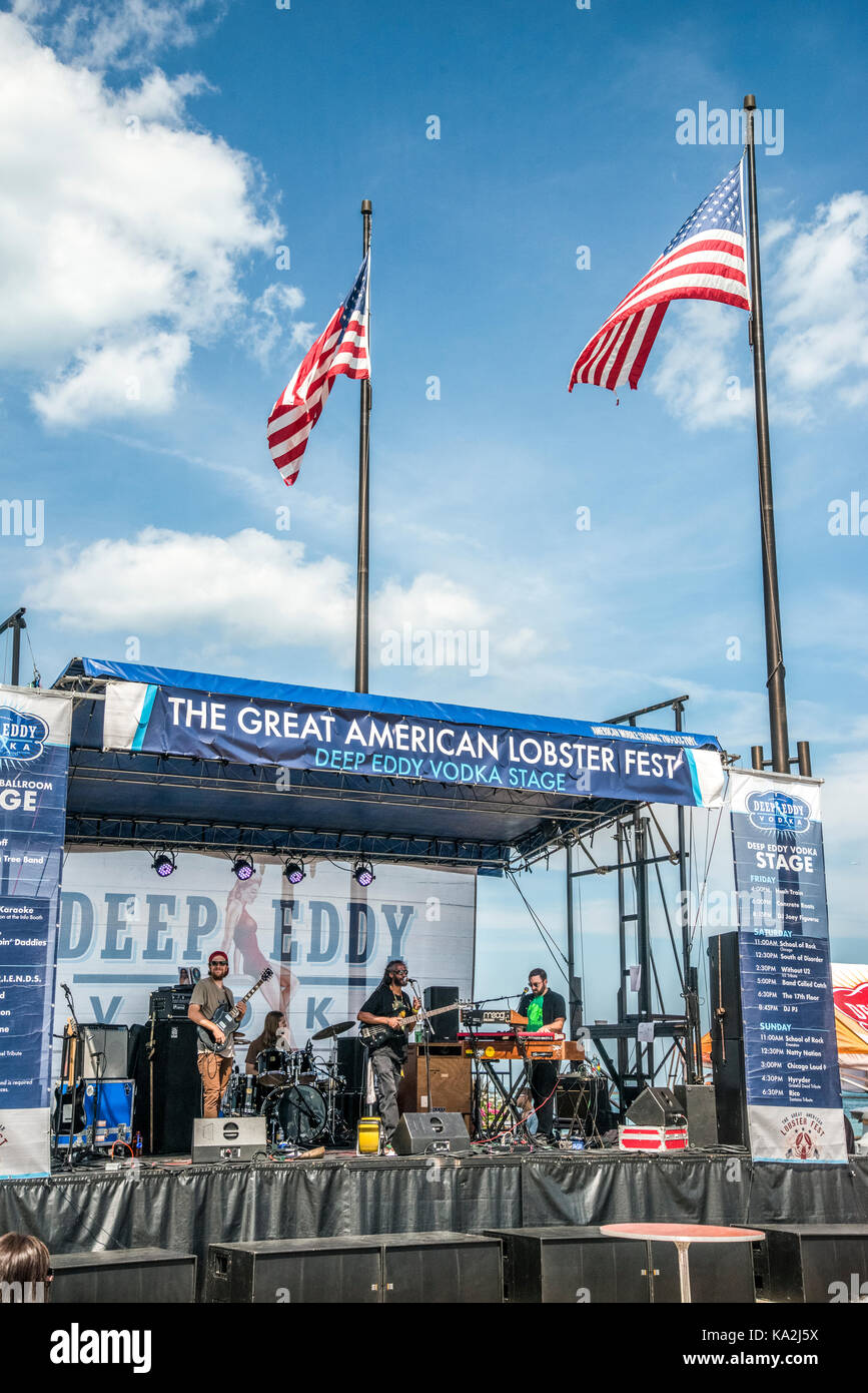 Chicago, Navy Pier Freizeitkomplex am Lake Michigan Stockfoto
