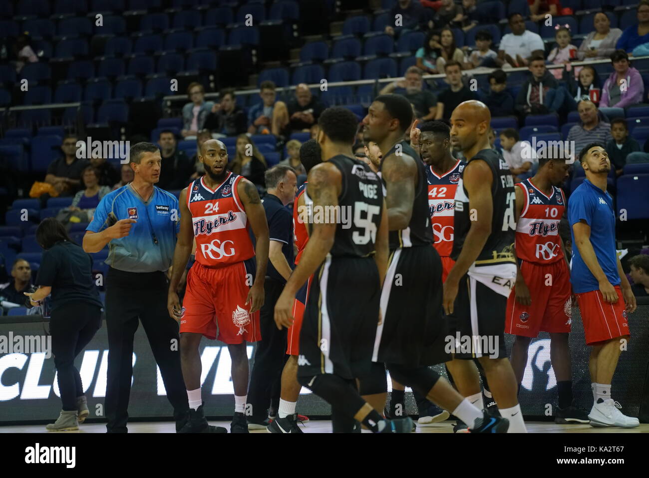 London, England, UK. 24. September 2017. Acht Mannschaften Herausforderungen für Betway British Basketball All-Stars Meisterschaft an der O2-Kredit: Siehe Li/Alamy leben Nachrichten Stockfoto