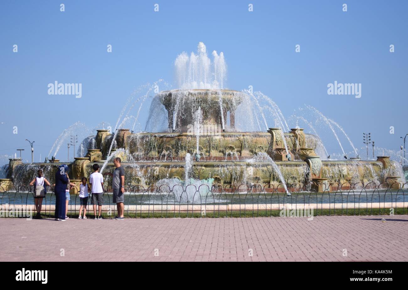 Buckingham Brunnen in Chicago Stockfoto