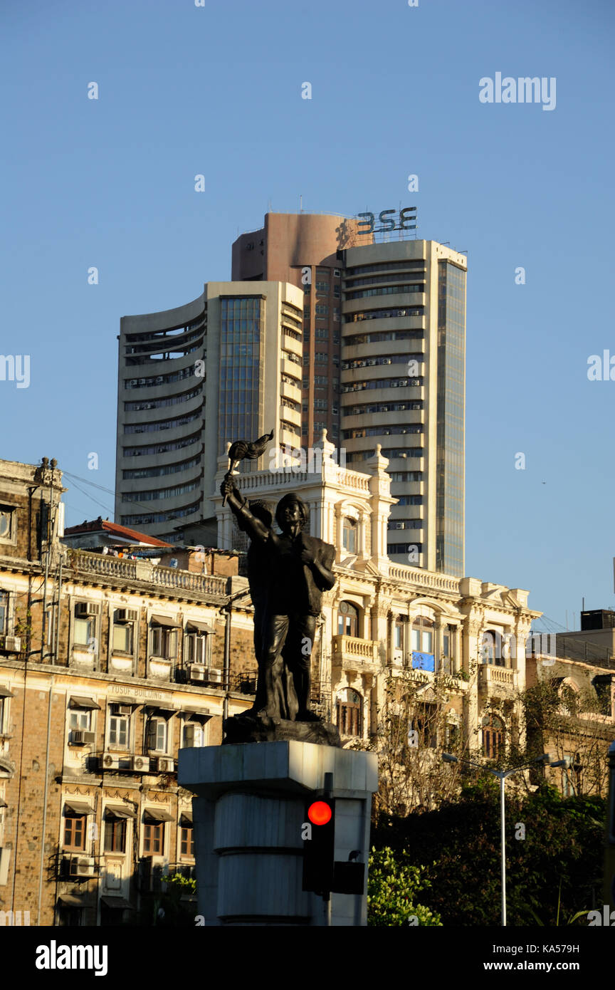 Jai Jai Jawan Kisan Statue, Mumbai, Maharashtra, Indien, Asien Stockfoto