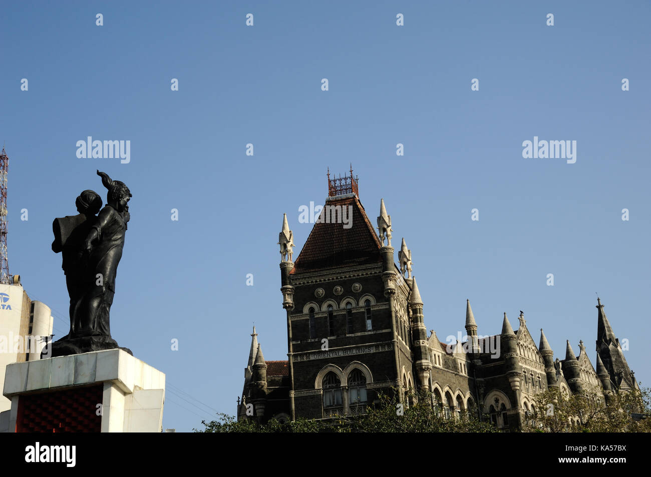 Jai jai jawan kisan Statue, Mumbai, Maharashtra, Indien, Asien Stockfoto