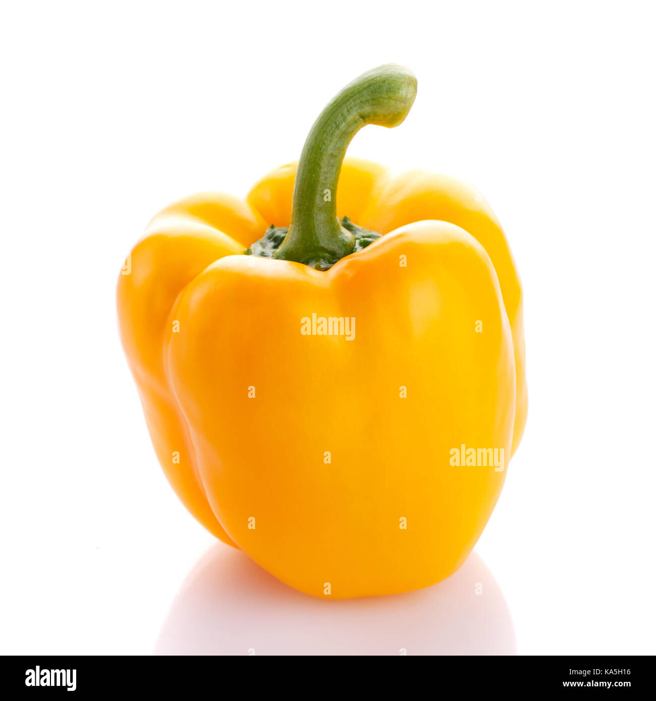 Süße gelbe Paprika isoliert Stockfoto