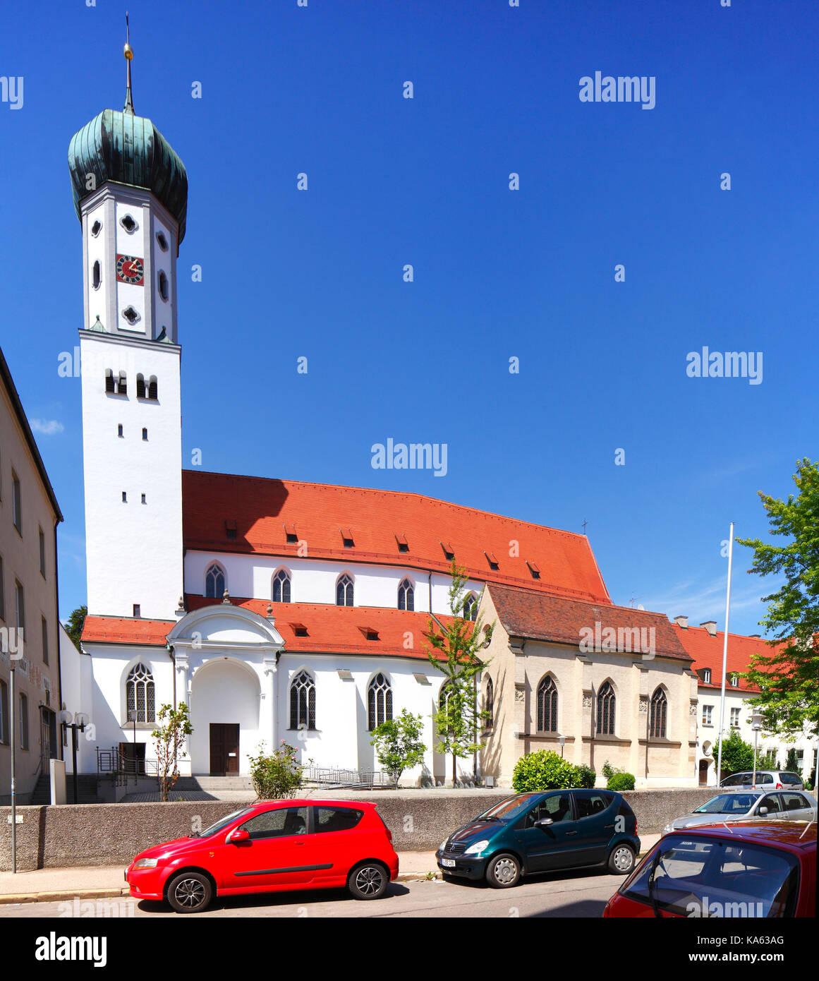 Kirche Sankt Georg, Altstadt, Augsburg, Schwaben, Bayern, Deutschland, Europa I St.-Georg-Church, Augsburg, Bayern, Deutschland, Europa Stockfoto