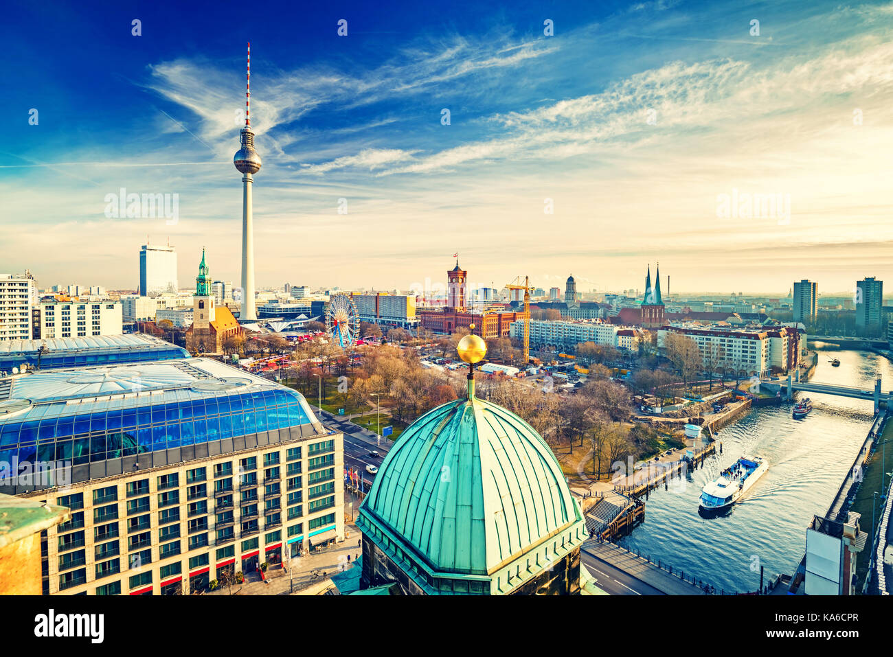 Luftbild auf Berlin Stockfotografie - Alamy