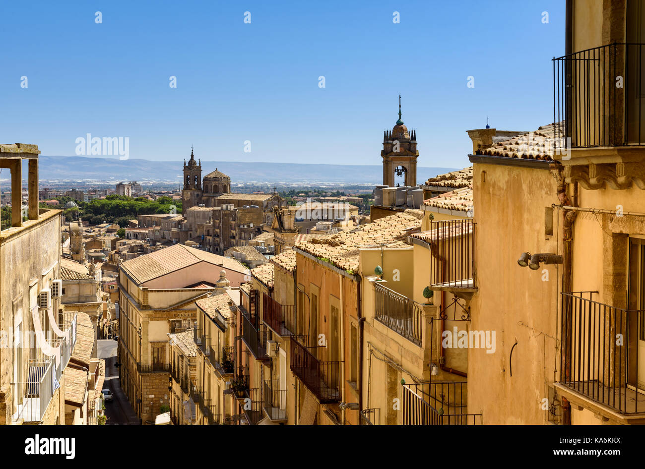 Caltagirone, Provinz Catania, Sizilien, Italien Stockfoto