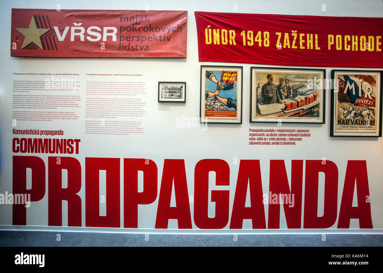 Museum des Kommunismus, Prag, Tschechische Republik Stockfoto