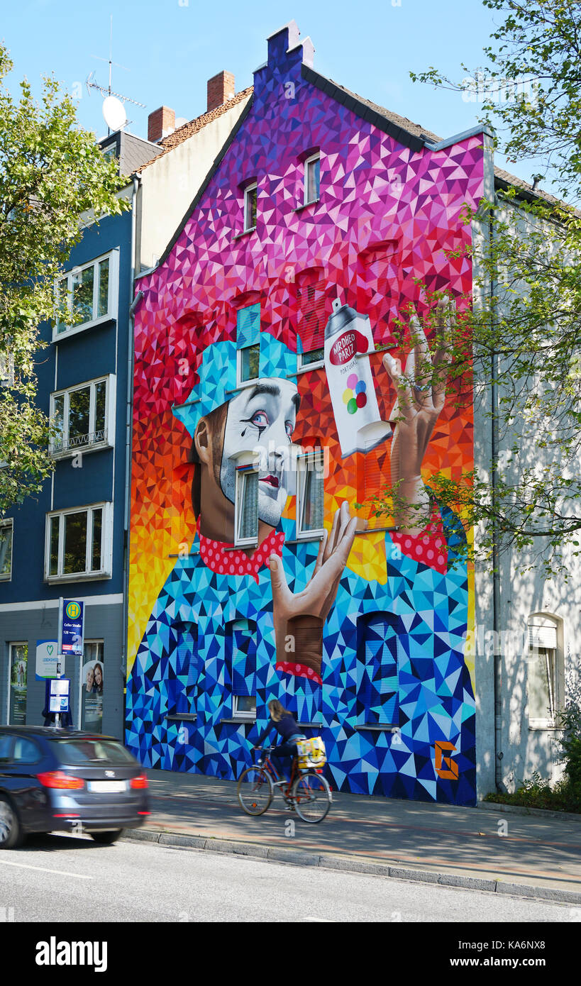 Graffiti Streetart in Hannover Deutschland Stockfoto