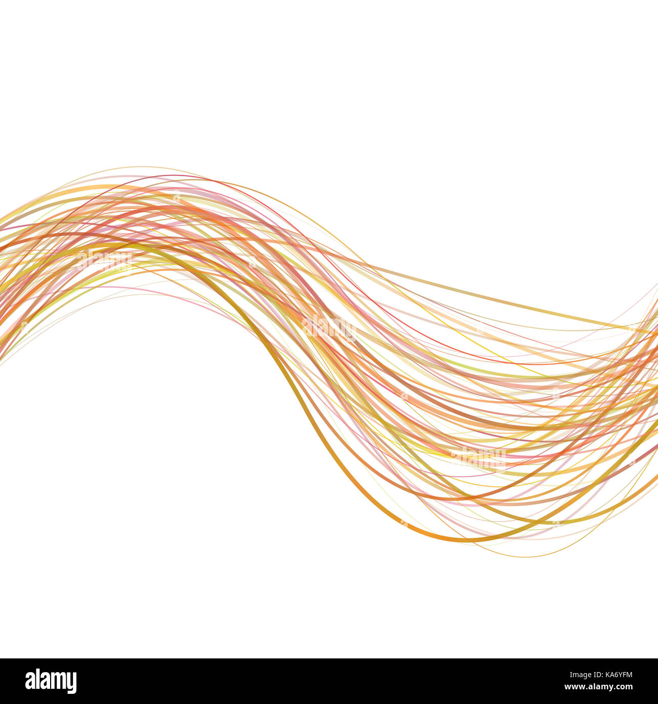 Geometrische wave Streifen Hintergrund - Grafik aus farbigen gekrümmte Wellenlinien Stockfoto