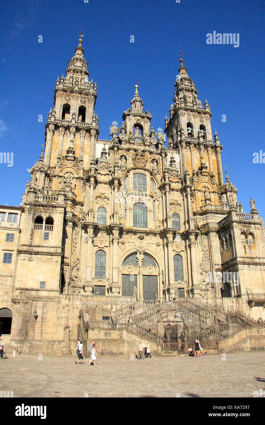 Kathedrale von Santiago (St James Kathedrale), Santiago de Compostela, Galicien. Spanien. Stockfoto