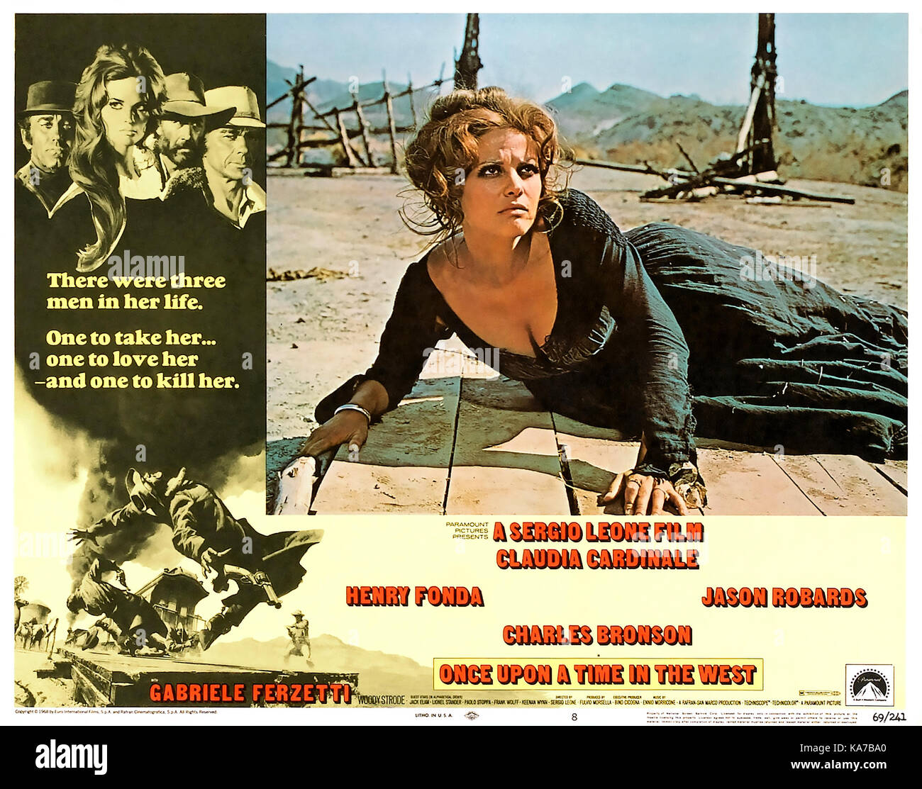 Es war EINMAL IM WESTEN 1968 Paramount Pictures Film mit Claudia Cardinale  Stockfotografie - Alamy