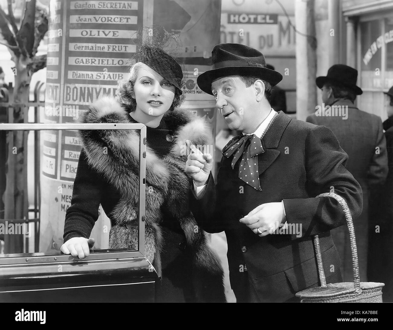 An einem regnerischen Nachmittag 1936 Pickford-Lasky Film mit Liev de Maigret und Hugh Herbert Stockfoto