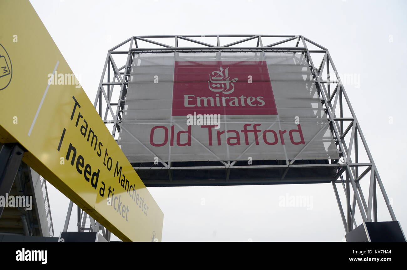 Emirate Old Trafford Cricket Ground Stockfoto