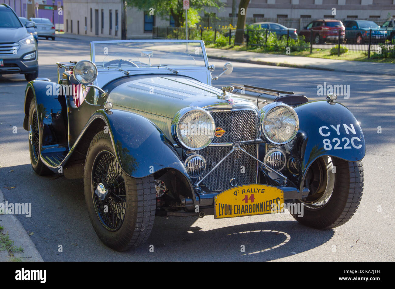 Oldtimer Jaguar Auto Stockfoto