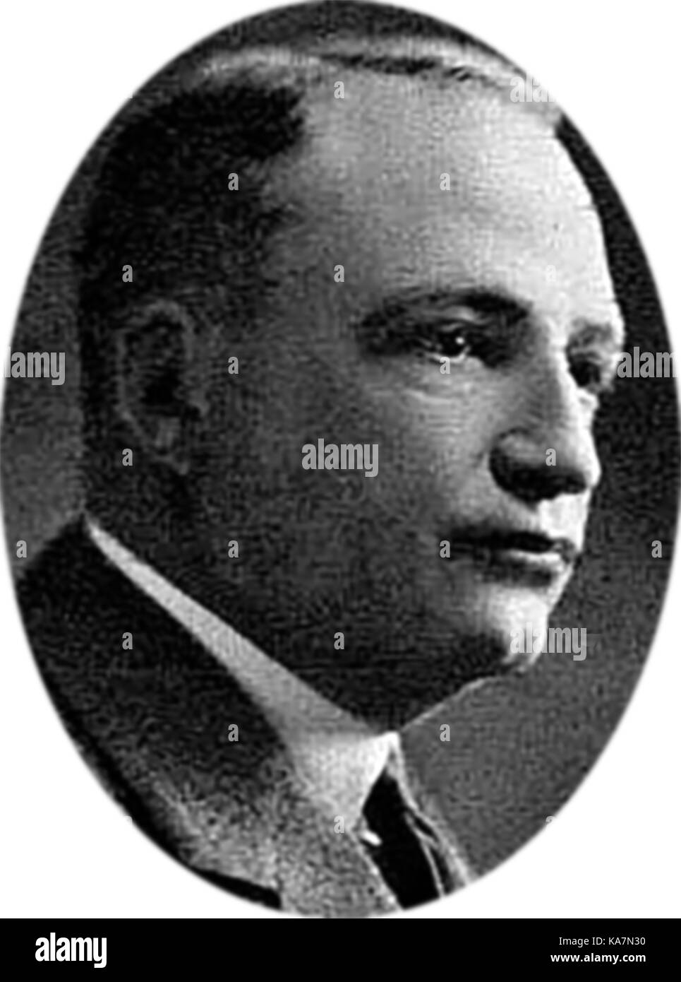 1930 - ein Porträt der angeblich korrupten Ex-District Rechtsanwalt von Los Angeles County, Asa Tasten - Mit einer Gefängnisstrafe in San Quentin für Bestechung, die Desmond Taylor Murder Mystery Stockfoto