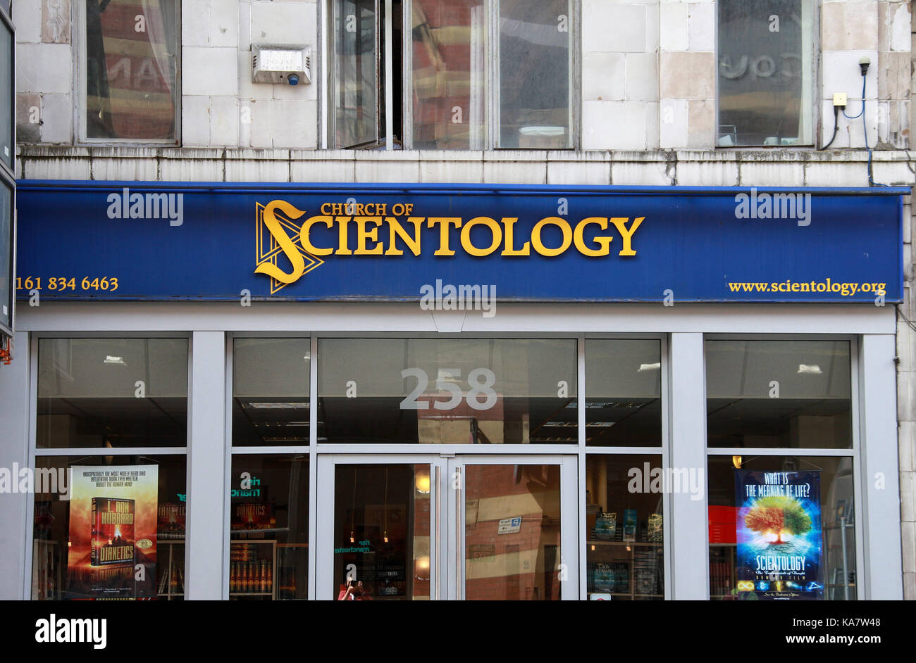 Scientology Kirche Gebäude in Manchester Stockfoto