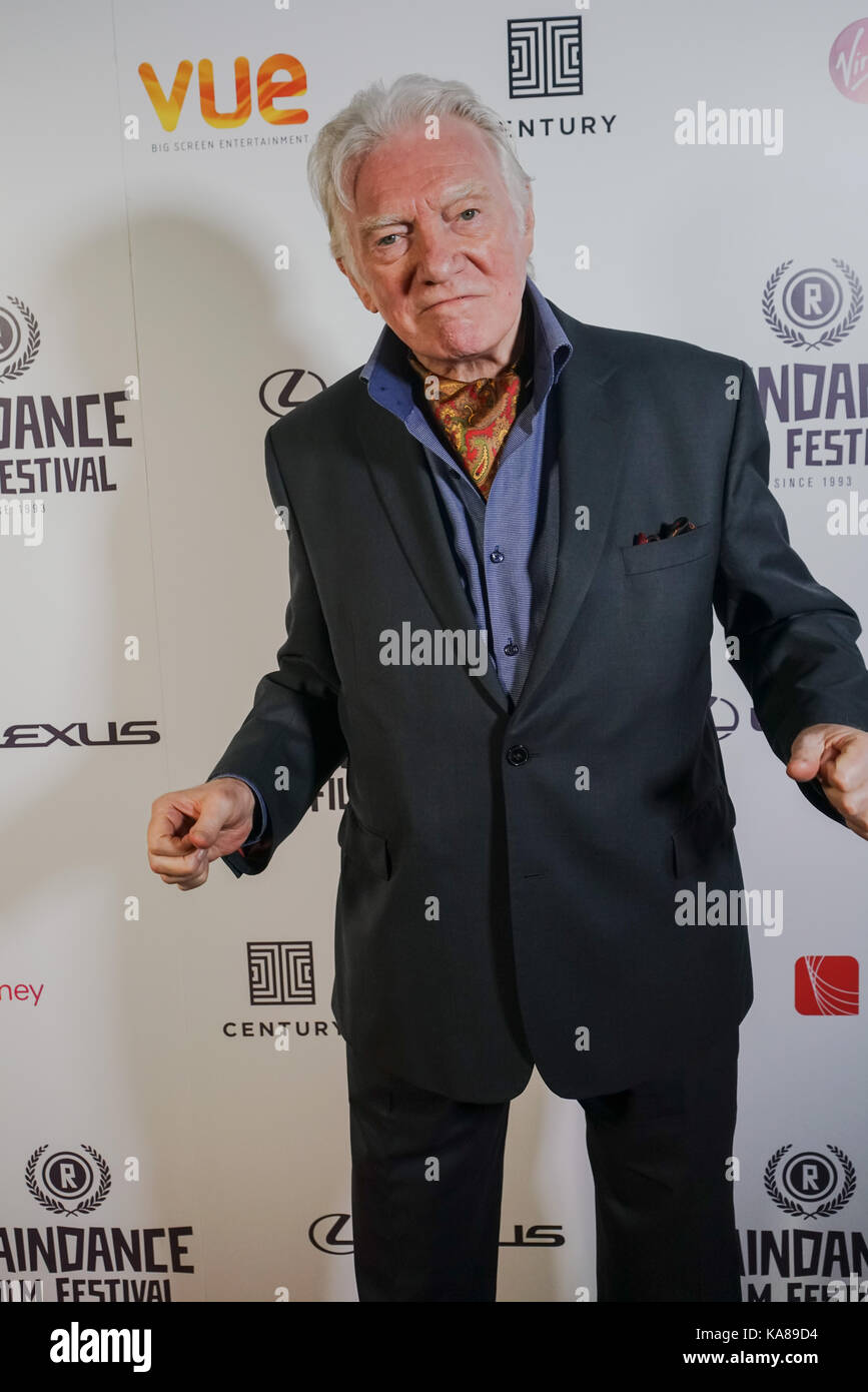 London, England, UK. 25. September 2017. Schauspieler Alan Ford von TRENDIGEN besuchen Raindance Film Festival Screening bei Vue Leicester Square, London, UK Stockfoto