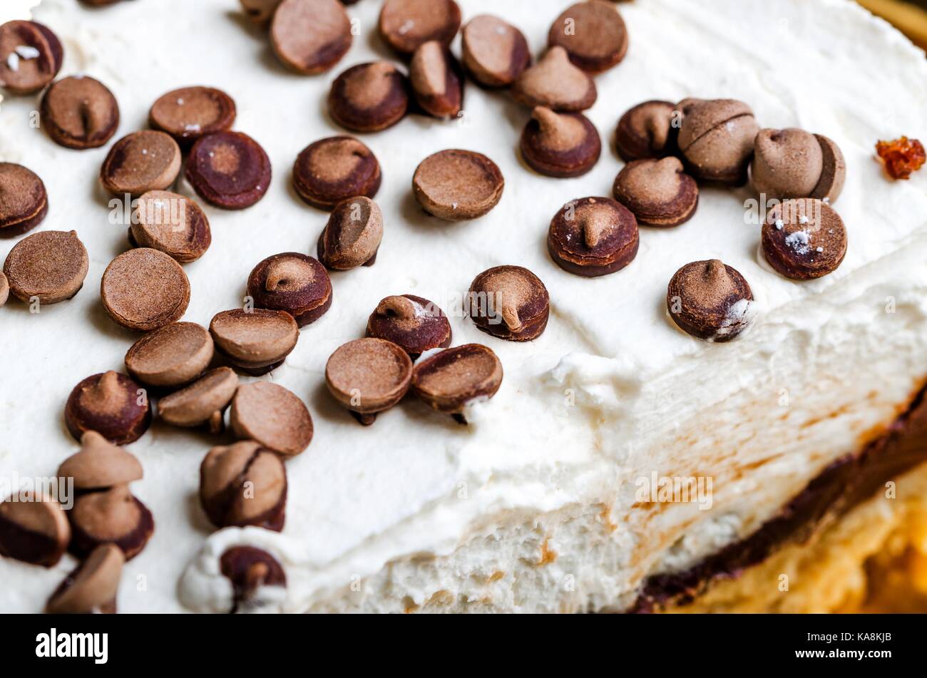 Mousse au chocolat Torte Stockfoto