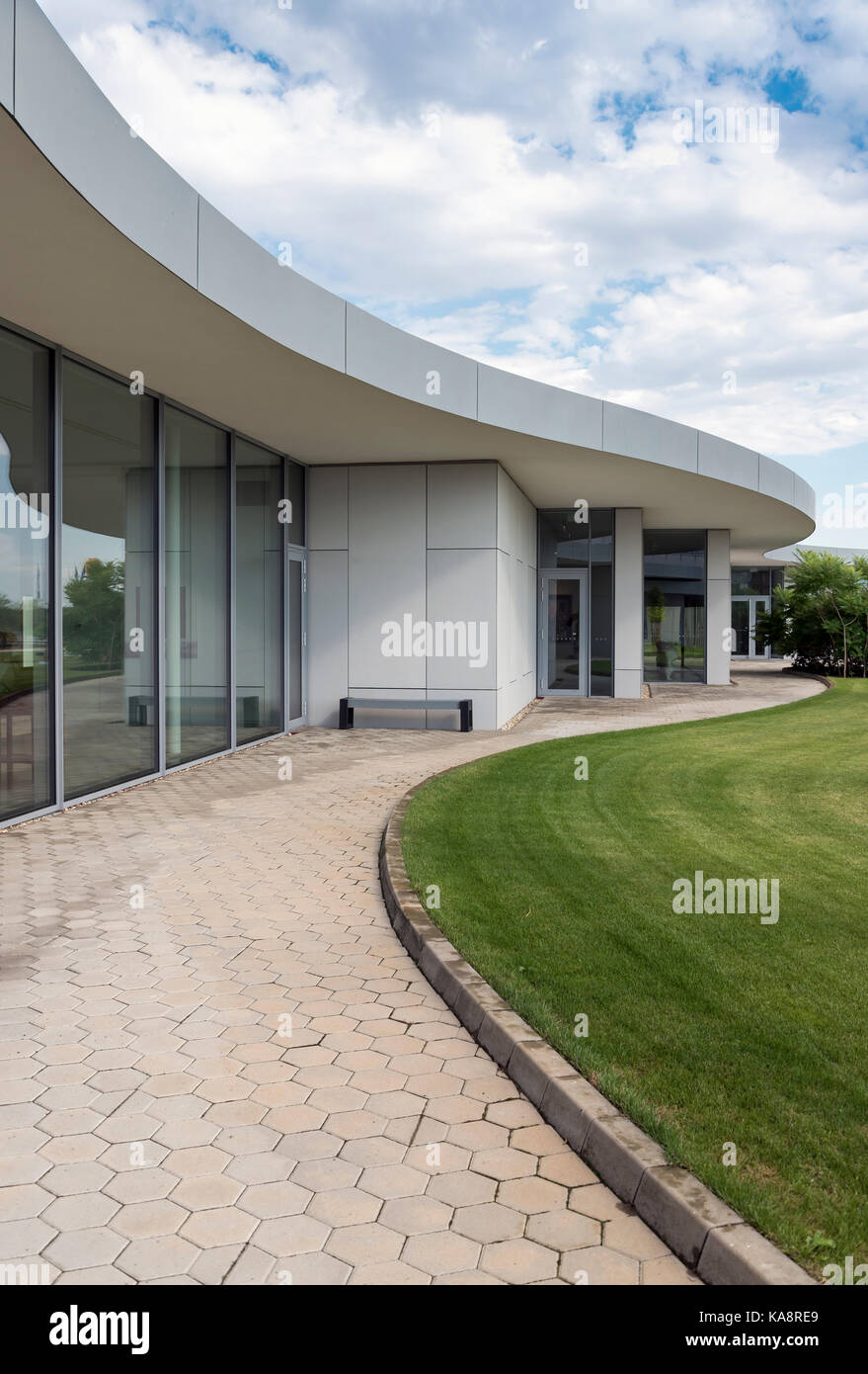 Bau von Danubiana Meulensteen Art Museum, Slowakei Stockfoto