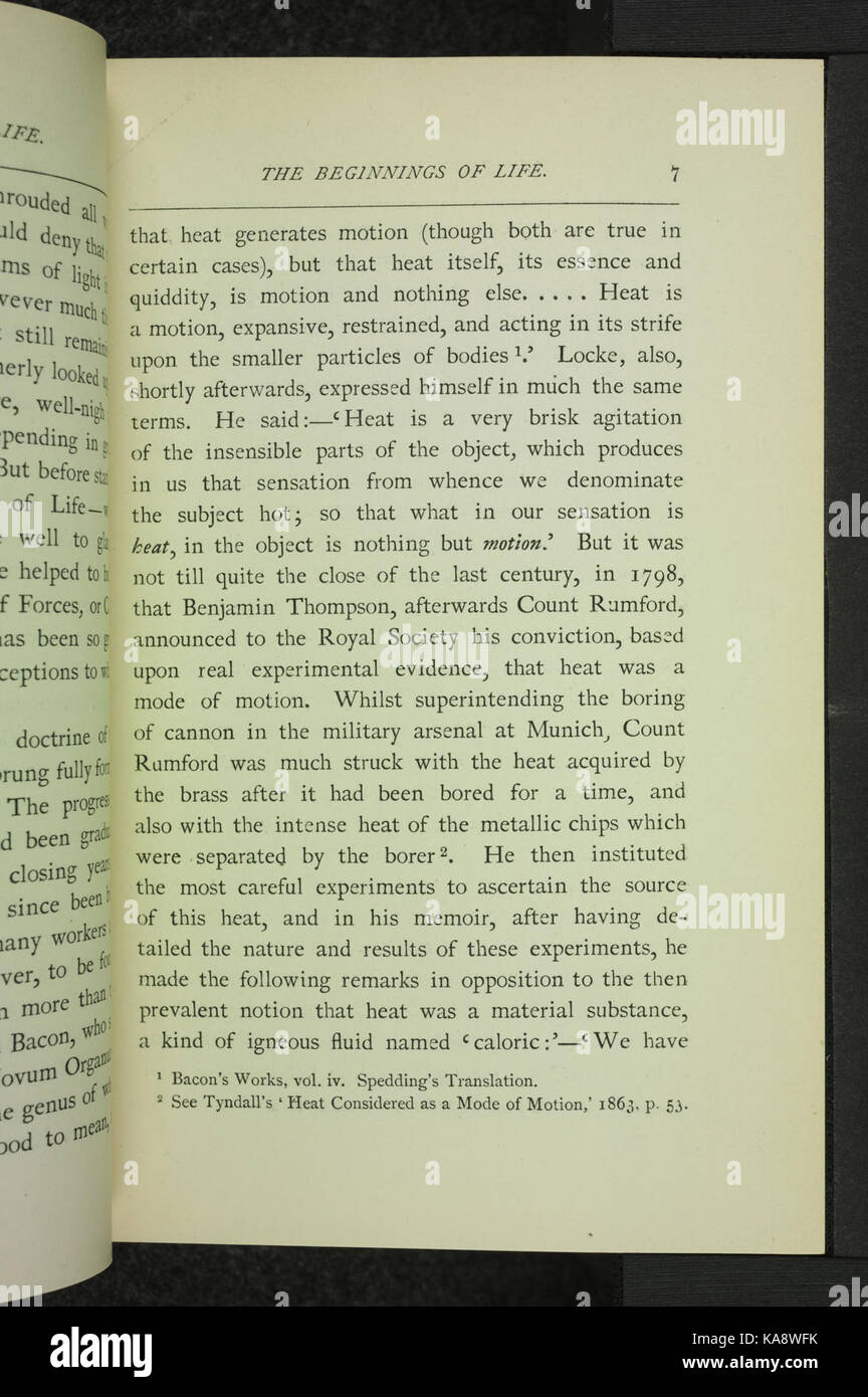 Die Anfänge des Lebens (Seite 7) BHL 34479761 Stockfoto