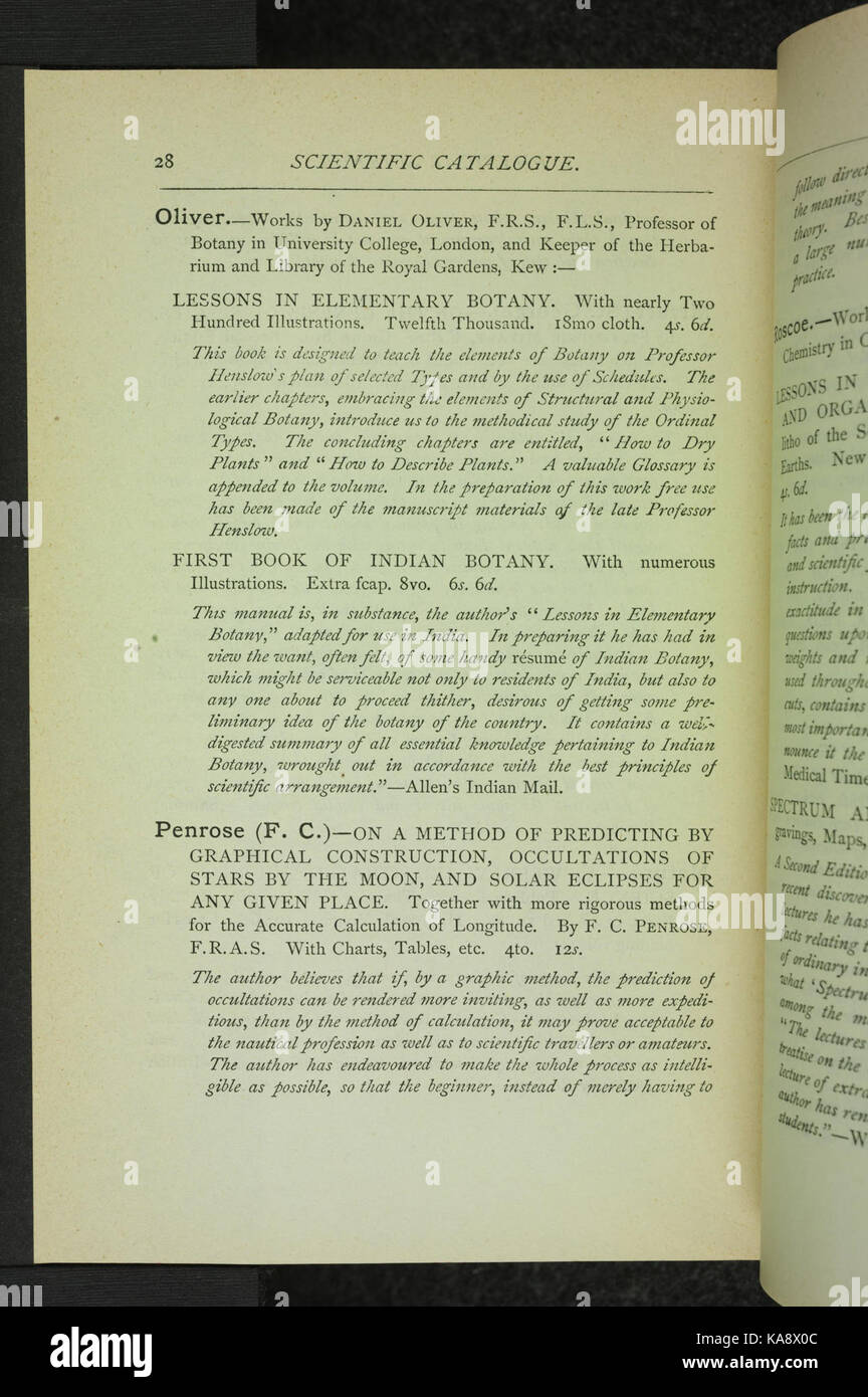 „The Beginnings of Life“ (Seite 28) befasst sich mit den Ursprüngen des Lebens und erforscht wissenschaftliche Theorien und biologische Prozesse, die zur Entstehung lebender Organismen geführt haben. Diese Arbeit stellt einen wichtigen Teil der naturgeschichtlichen und evolutionären Studien dar. Stockfoto