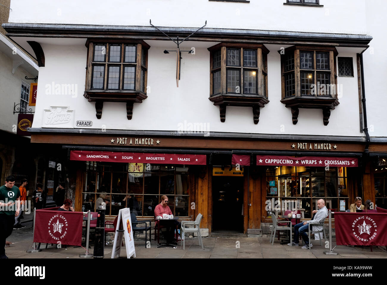 Pret a Manger/Bistro in Stadt Canterbury in Kent, Großbritannien september 2017 Stockfoto