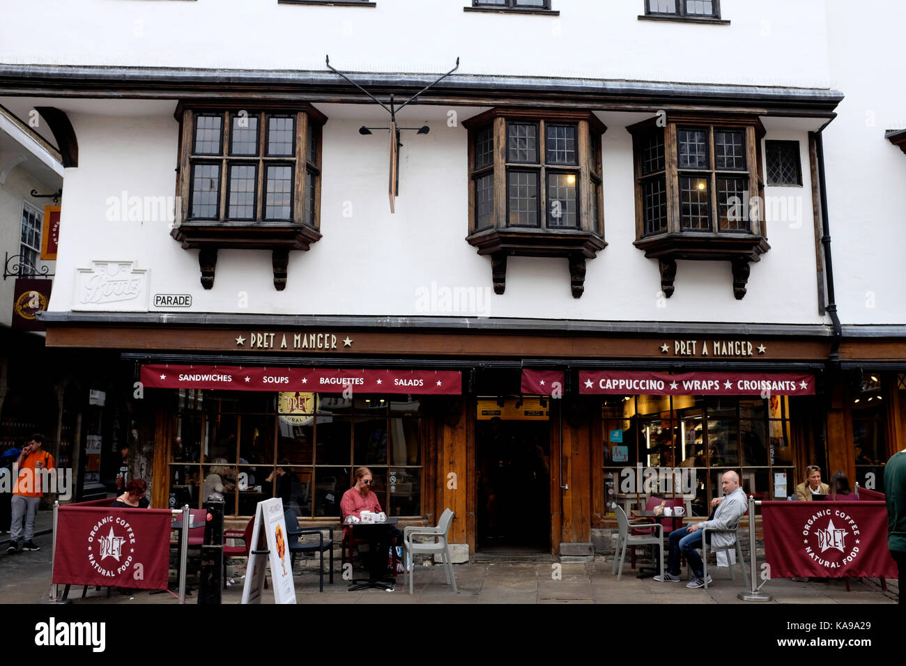 Pret a Manger/Bistro in Stadt Canterbury in Kent, Großbritannien september 2017 Stockfoto