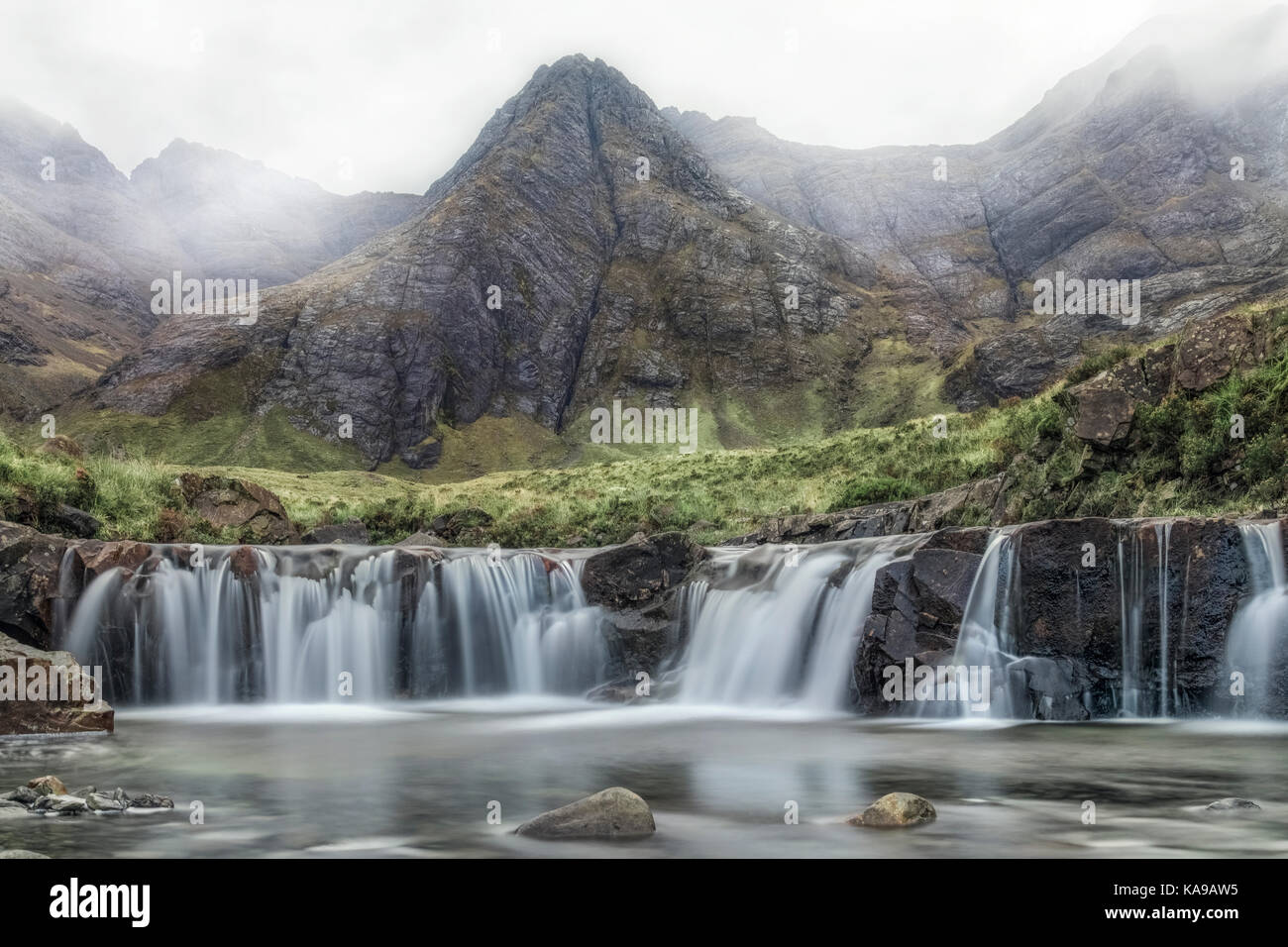 Fairy Pools, Glen Spröde, Isle of Skye, Schottland, Großbritannien Stockfoto