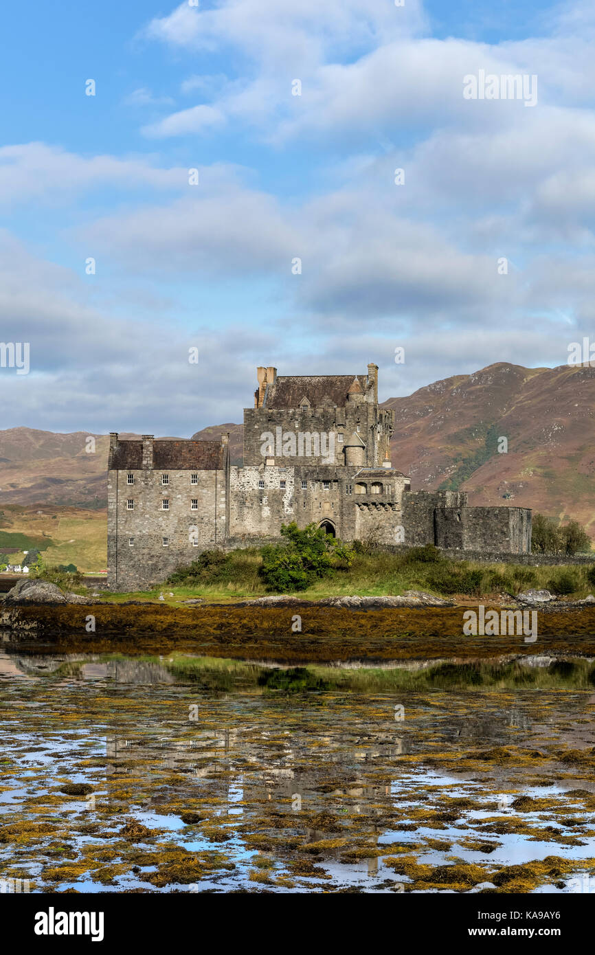 Eilean Donan Castle, Loch Duich, Western Highlands, Schottland, Vereinigtes Königreich Stockfoto