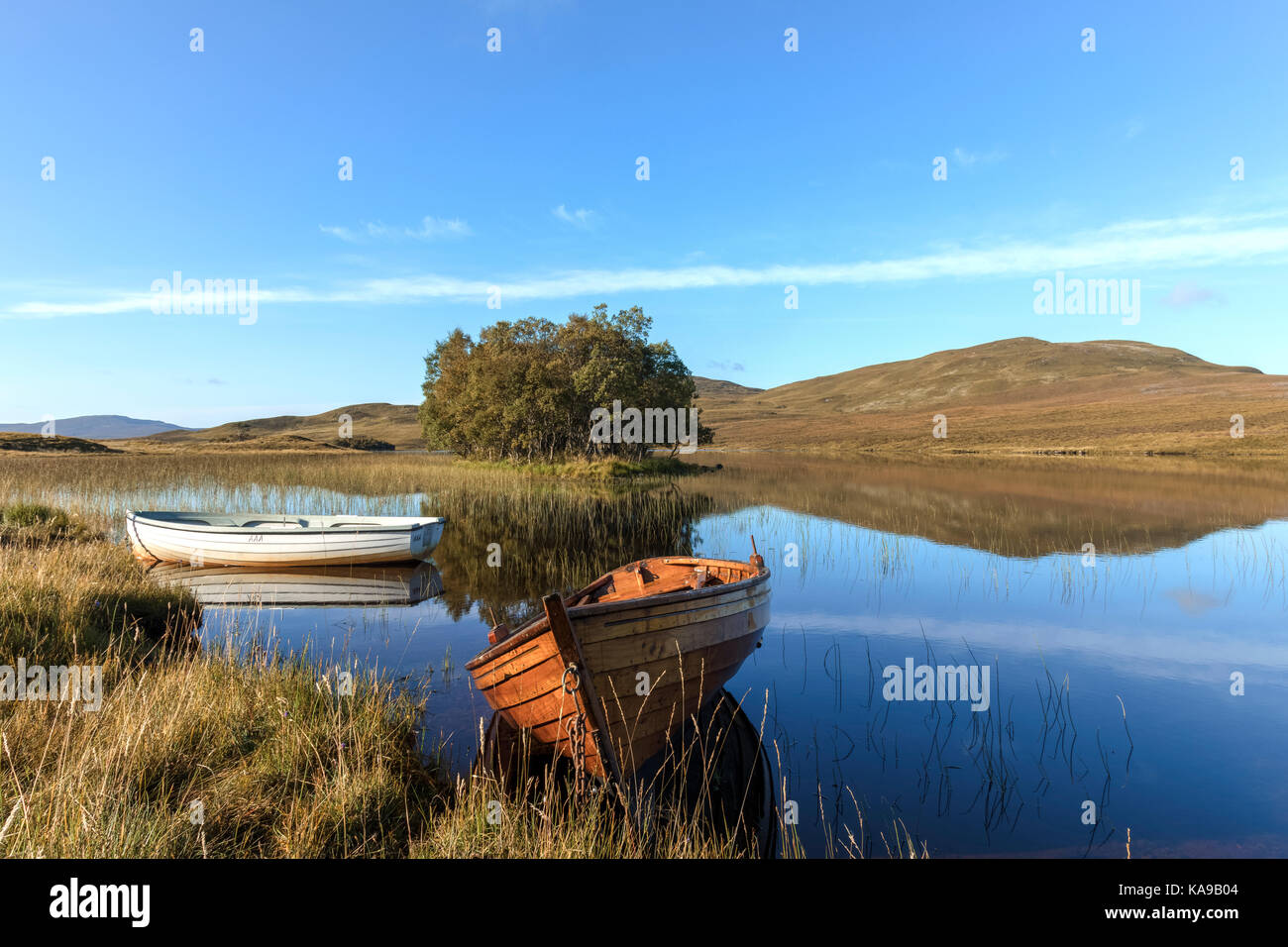 Loch Awe, Assynt, Sutherland, Schottland, Vereinigtes Königreich Stockfoto