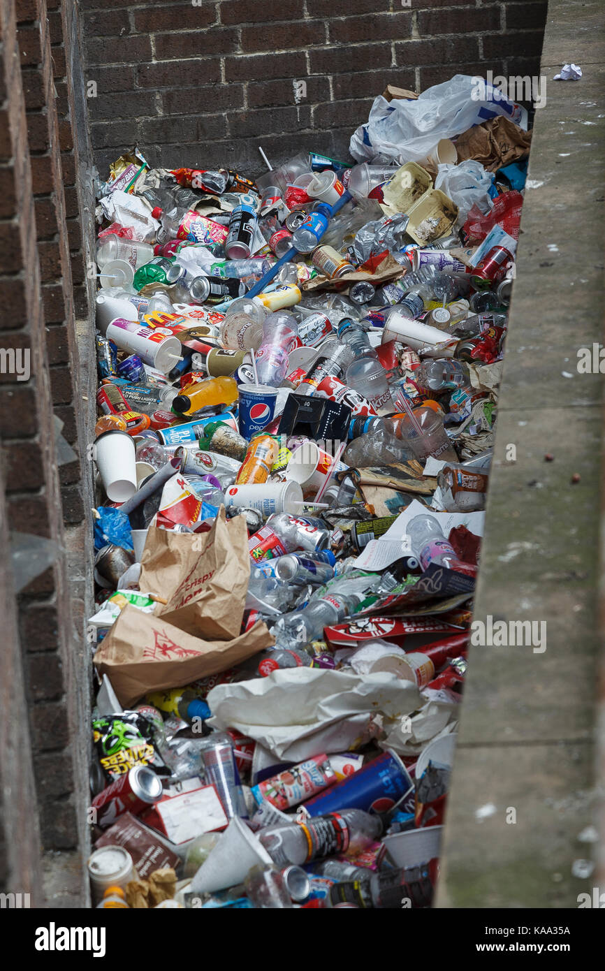 Stadtzentrum Müll, Sheffield Stockfoto