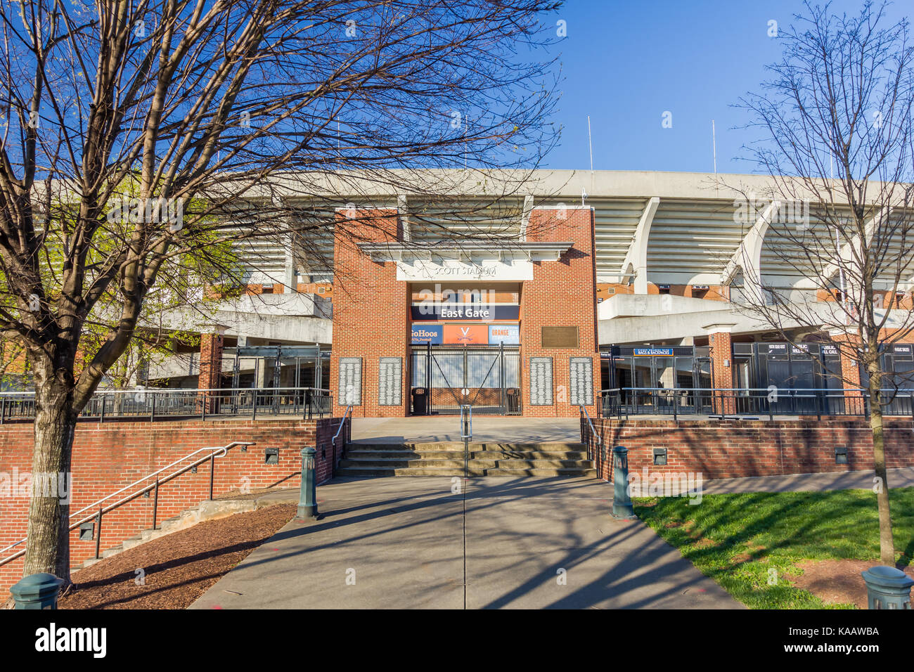 Scott Stadion an der Universität von Virginia in Charlottesville, Virginia. Stockfoto