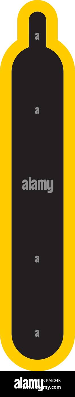 Es in allen ihren Designs verwenden. Warning sign komprimierte Gas Sicherheit Symbol. Schnelle und einfache recolorable Form. Vector Illustration ein grafisches Element Stock Vektor