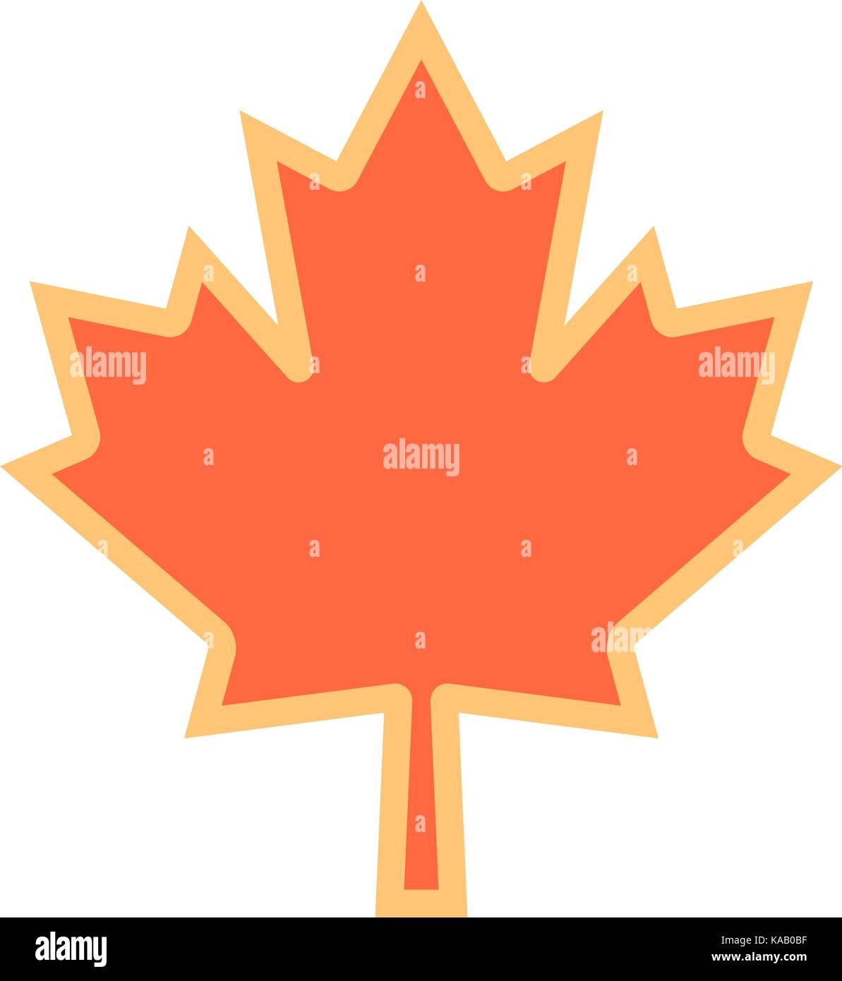 Es in allen ihren Designs verwenden. Kanadische Maple Leaf symbol Nationalflagge von Kanada. Schnelle und einfache recolorable Form. Vector Illustration ein grafisches Element Stock Vektor