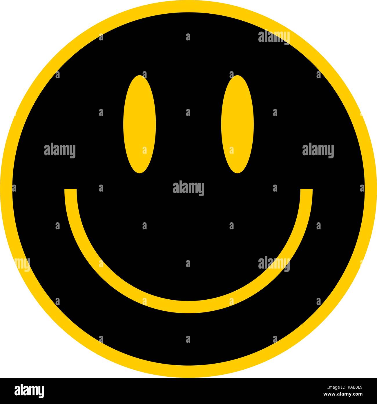 Es in allen ihren Designs verwenden. Smiley glücklich lächelnde Gesicht im flachen Stil. Schnelle und einfache recolorable Form. Vector Illustration ein grafisches Element Stock Vektor