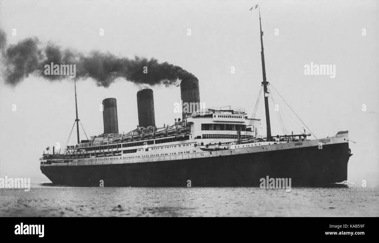 RMS Majestic, F.G.O. Stuart (7/8) Stockfoto