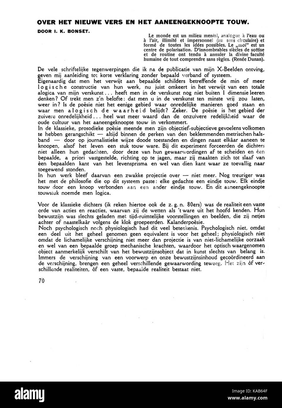 Stijl vol 03 Nr 08 p070 Stockfoto